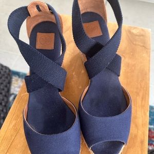 Tory Burch Adonis Stretch Espadrille navy size 8.5